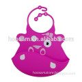 New design silicone baby bib, Waterproof, Sized 20.5 x 28cm, Pantone Colors Available